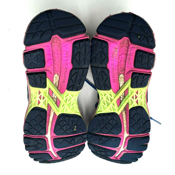 ASICS Women's‎ 7.5 Gel Kayano 22 Running Shoes Blue Pink Athletic Low Sneakers - Picture 6 of 7